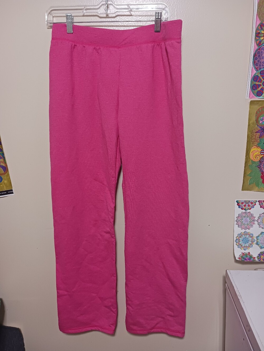 Hanes Womens Pink Jogging Pants Small A-12